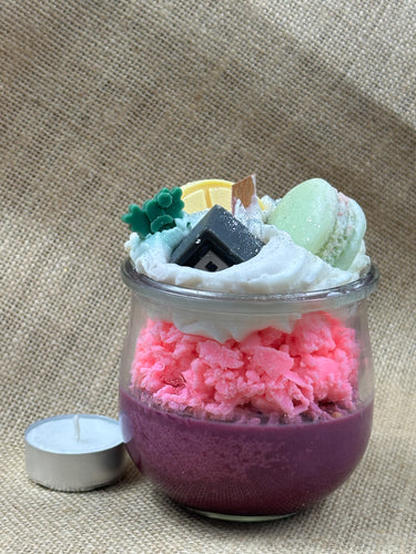 Macaron Garden Duftkerze im Glas