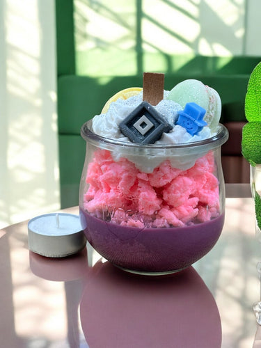 Handgegossene Sojaduftkerze im Glas