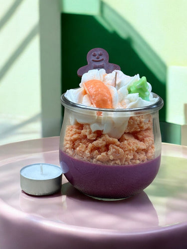 Winter-Duftkerze aus veganem Sojawachs im Glas