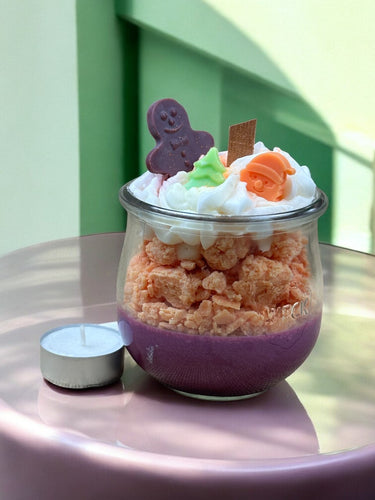 Wintertraum-Duftkerze aus handgegossenem Sojawachs