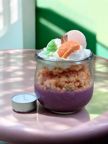 Winter Delight handgegossene Sojawachskerze im Glas