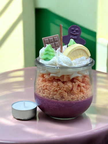 Handgegossene Duftkerze Sweet Harmony im Glas