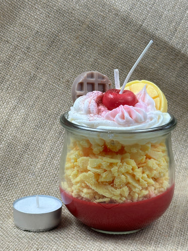 🍒 Cherry Delight Duftkerze im Glas – Dessert fürs Herz | Modekerzen