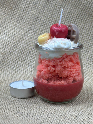 🍒 Cherry Kiss Duftkerze im Dessertglas | Modekerzen