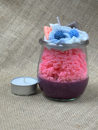 🫐 Blueberry Crumble Duftkerze – Mittelgroß im Dessertglas | Modekerzen