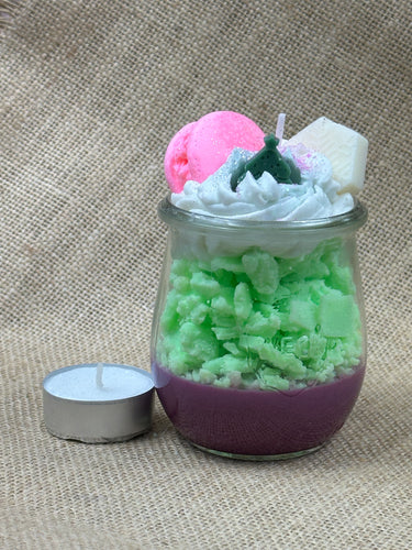 🍬 Candy Macaron – Duftkerze im Glas mit Vanille & Zuckersüßem Look | Modekerzen