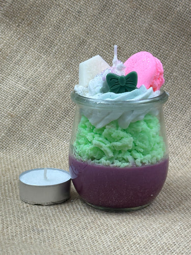 🍬 Minty Macaron – Duftkerze mit süßem Twist
