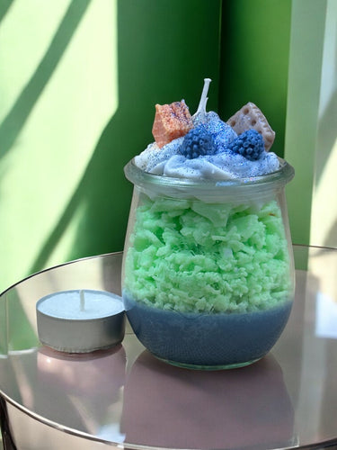 Handgegossene Premium-Sojawachskerze mit frischem Duft