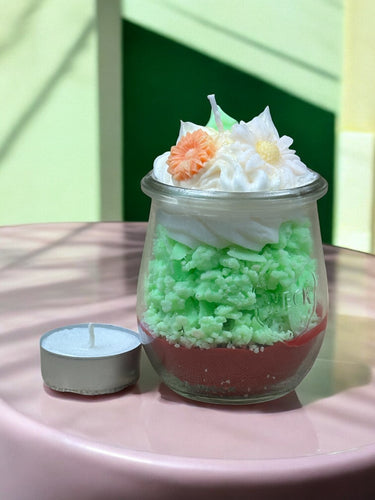 Duftkerze aus Sojawachs im Vintage-Design