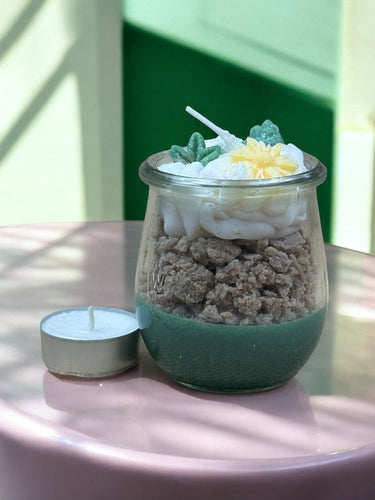 Handgemachte Duftkerze aus Sojawachs mit Blumenduft