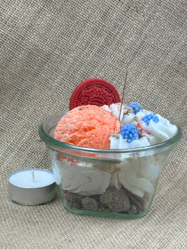 Dessert-Duftkerze in Schale