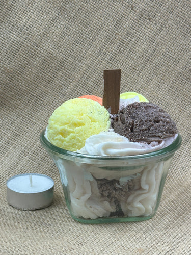 Eis-Duftkerze in Schale