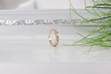 Ring Goldfarbe mit herzform steinen