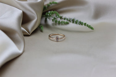 ring mit eckige stein, kinderschmuck