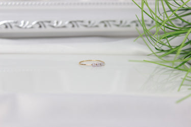 ring mir drei perl stein