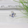 wunderschöne ring mit schmetterling und bluemen motiov, kinderschmuck
