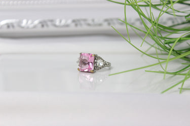 ring mit schön große rose stein