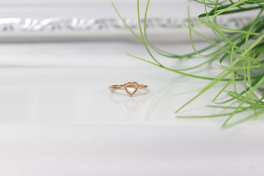 ring mit herz motiv, kinderschmuck