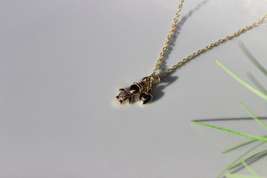 Modische Gold-Plattierte Zirkon Anhänger Halskette für Damen