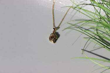 Eleganter Damen Marine-Stil Halskette mit 14K Gold und Zirkon