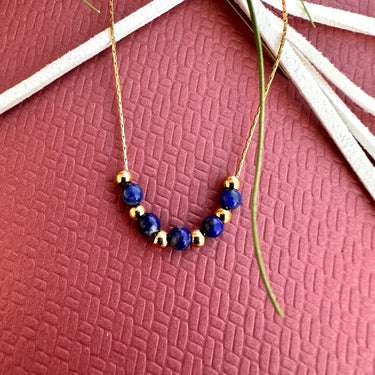 Vintage Stil Runde Titanstahl Halskette mit Perlen und künstlichen Edelsteinen für Damen