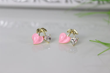 Fruchtige Herz-Ohrringe für Damen - Eleganz trifft Natur!