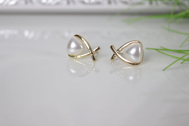 Moderne Knoten-Ohrstecker mit Strass für Damen - Eleganz trifft auf Stil