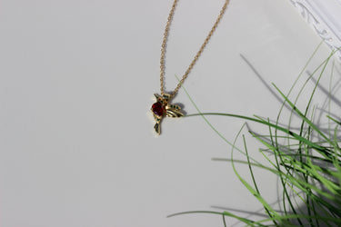 Moderner Stil Glänzender Vogel 18K Gold Plattierte Zirkon Anhänger Halskette