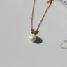 Elegante V-Form Herz & Schleife Kupfer Opal Zirkon Anhänger Halskette für Damen
